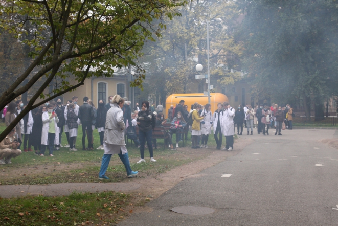 В СПбГПМУ прошли пожарно-тактические учения 5