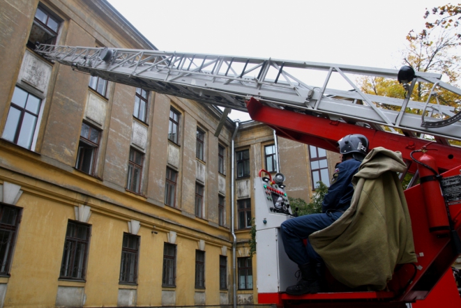 В СПбГПМУ прошли пожарно-тактические учения 20