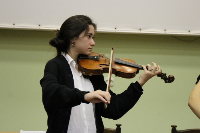 Ученики музыкальной школы №7 Выборгского района провели концерт для пациентов эндокринологического отделения Педиатрического университета 1