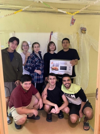 Студенты отметили Новый год в общежитиях университета 1