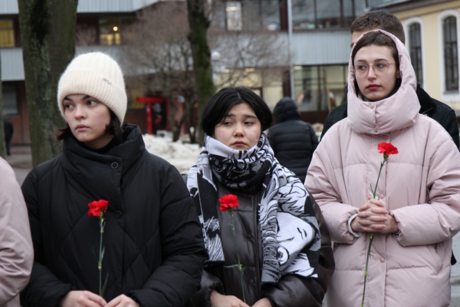 В Педиатрическом университете прошёл митинг, посвящённый 80-летию прорыва блокады Ленинграда 5