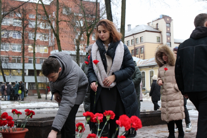 В Педиатрическом университете прошёл митинг, посвящённый 80-летию прорыва блокады Ленинграда