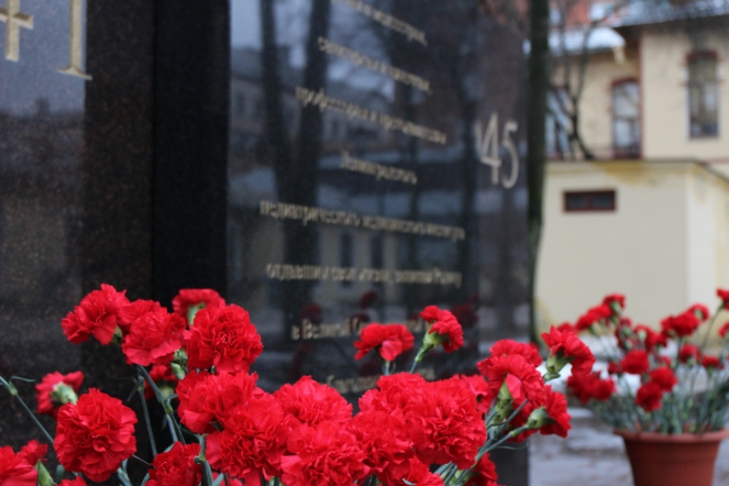 В Педиатрическом университете прошёл митинг, посвящённый 80-летию прорыва блокады Ленинграда 15