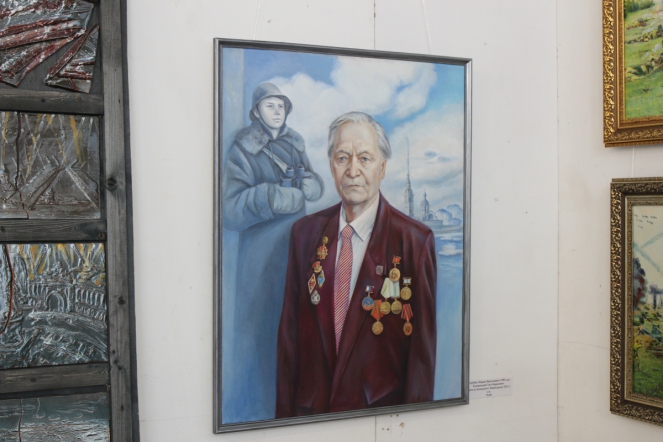 Свет Тихвинский посетил выставку ко Дню Победы в Союзе художников 8