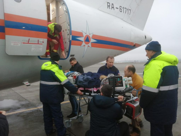 В Педиатрический университет бортом санавиации доставили четверых детей из Северо-Кавказского федерального округа 5