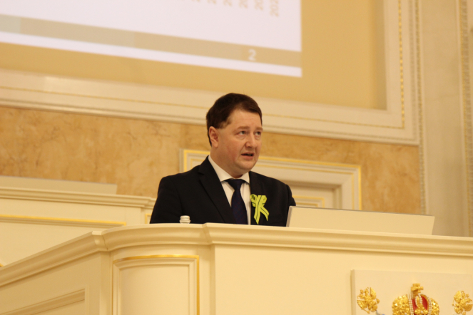 В Мариинском дворце прошла конференция, посвященная 80-летию освобождения Ленинграда от фашистской блокады 15