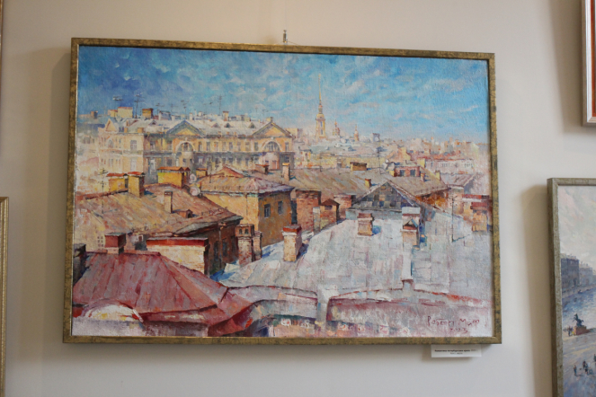 В Педиатрическом университете открыли выставку работ петербургского художника Роберта Мифа 6