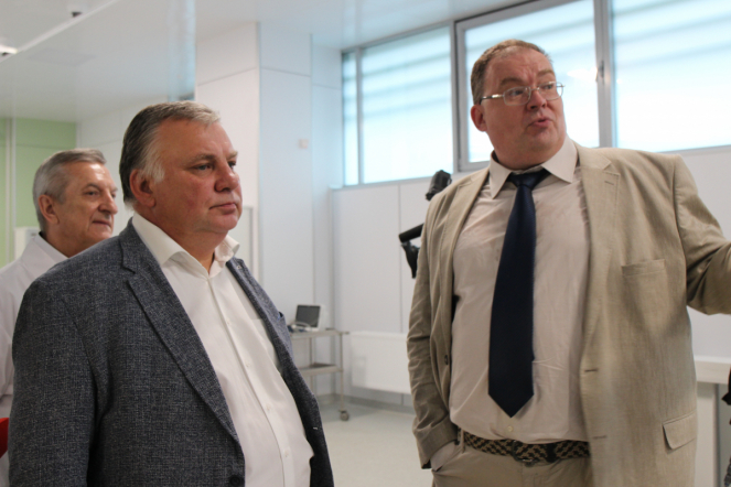 Ректор Педиатрического университета осмотрел новый корпус Института скорой помощи им.  И.И. Джанелидже 8