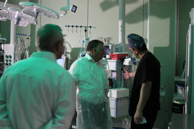 Ректор Педиатрического университета осмотрел новый корпус Института скорой помощи им.  И.И. Джанелидже 10