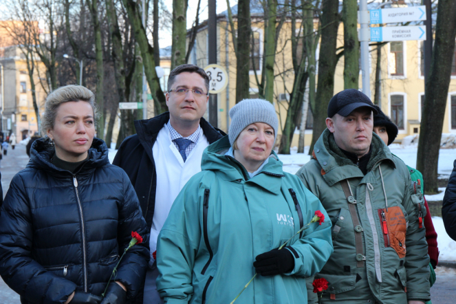 В Педиатрическом университете прошел митинг, посвященный 82-й годовщине прорыва блокады Ленинграда 12